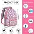 thumbnail image 6 of Unicorn rainbow school backpack for Student with magical cartoon design, sparkly galaxy and clouds, cute animal print, large capacity, waterproof and breathable comfort, 6 of 6