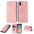 thumbnail image 1 of Dteck Fit for Apple iPhone X,Apple iPhone XS Wallet Case with RFID Blocking Card Slots,Drop Protection Premium PU Leather Magnetic Folio Flip Kickstand Holder Phone Cover,Pink, 1 of 10