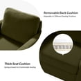 thumbnail image 5 of Tina's Home Modern Velvet Accent Chair Set of 2 with Gold Metal Legs, Tufted Club Chairs for Living Room, Bedroom & Office, Moss, 5 of 7