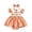 Orange-Yd0a, variant on Vdoaml Baby Girl 2pc Halloween Plaid Flutter Sleeve Dress Romper Bow Headband Set Infant Cute Print Bodysuits 6-12 Months Orange