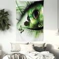 thumbnail image 3 of Abstract Home Decor Wall Hanging Tapestry, abstract natural artwork with a swan floating in the eye and flying butterflies, Bedroom Living Room Dorm Accessories, 60 X 80 Inches, by Ambesonne, 3 of 5