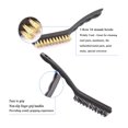 thumbnail image 5 of UNTERING Wire Brush 9Pcs Wire Brush Set, Metal Rust Remover Brushes Handy Steel/Nylon/Brass Brush Set for Cleaning Welding Slag and Rust, 5 of 6