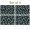 Alien and Star Black Pattern, variant on Alien UFO Medium Gray Pattern Linen-look Placemats Set Of 4, Restaurant Dinner Mats Heat Resistant Gift Ideas for Restaurant Hotel Party,11.8" X 17.7"