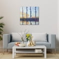 thumbnail image 3 of Cuadro Decorativo The Four Trees Claude Monet Estilo Abstracto Acabado Galería Listo para Colgar Incluye Taquetes y Tornillos Marco Flotado Dorado Maxigráfica Shop Cuadro Paisaje Jungla, 3 of 5
