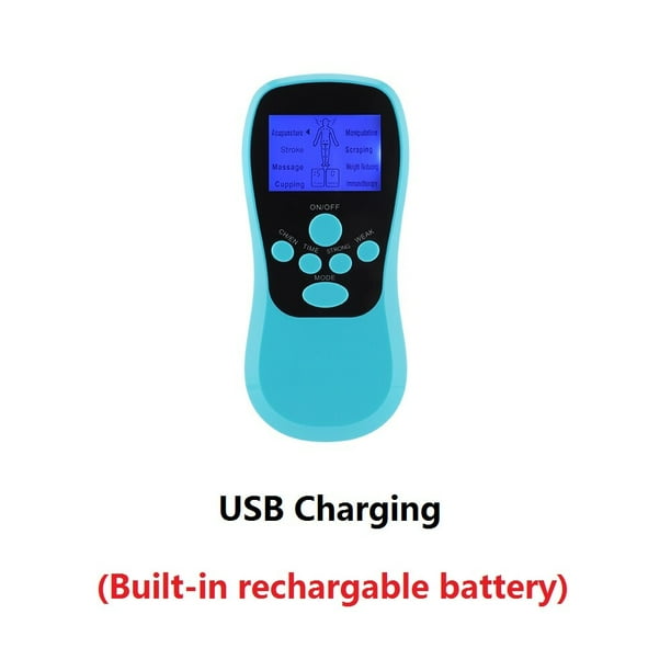 EMS-máquina eléctrica para masaje corporal, electroestimulador muscular con acupuntura, masajeador de terapia Digital, 8 modos