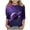 8-Purple, variant on ZTKWD Boys Girls Tie Dye Shirt Tops 3/4 Sleeve Starry Sky Galaxy Print for Teens 6-16 Years