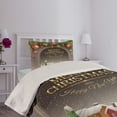 thumbnail image 2 of Ambesonne Christmas Quilted Coverlet 2 Pcs, Vintage Wood Design, Twin Size, Multicolor, 2 of 4