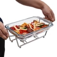 thumbnail image 5 of Countertop Chafing Dish Buffet Set Warming Tray Buffet Server Food Warmer Tempered Glass, 5 of 12