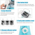 thumbnail image 6 of G·PEH Rotary Cheese Grater Shredder Chopper Round Tumbling Box Mandoline Slicer Nut Grinder Vegetable Slicer, Hash Brown, Potato with Strong Suction Base(Blue), 6 of 13