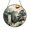 Acrylic 3.5 Inch, variant on Scenic Mountain Stream Stained Glass Suncatcher Decorative Window Hanging Nature Scene