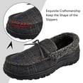 thumbnail image 3 of ​festooning Mens Slippers Mens Memory Foam House Slippers Indoor Outdoor Bedroom Shoes Coffee 8, 3 of 6