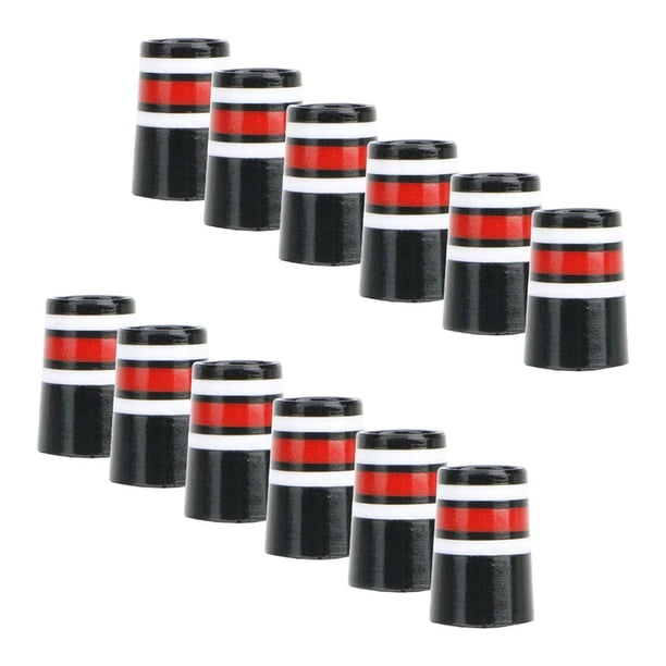 Virolas de hierro de golf de goma .370, paquete de 12, virola de golf para cuña de hierro con punta cónica para Rojo blanco negro