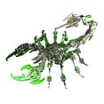 thumbnail image 2 of 3D Metal Puzzle for Adult, 220PCS+ 3D Steampunk Mechanical Scorpion King Model Kits, DIY ArtCraft Puzzle for Desk Ornaments (Green), 2 of 7