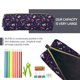 thumbnail image 5 of Fotbe Winter Skiing Snowflakes Estuche para Lápices de Cuero con Estampado, Estuche con Cremallera Resistente, Organizador Compacto y Elegante para Papelería, 5 of 7