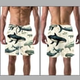 thumbnail image 3 of luoweisi Men's Beach Shorts Quick Dry Swim Trunks with Mesh Lining Whale L, 3 of 5