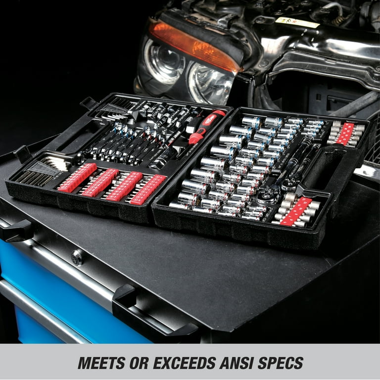 High Five! 3枚 Hyper Tough 144-Piece 1/4, 3/8 and 1/2-inch Drive Mechanics