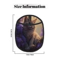 thumbnail image 3 of Rocae Purple Flower Lazy Cat for Silicone Pot Holders, Oven Mitts Heat Resistant Hot Pads with Pockets,Non-Slip Bbq Baking Smoking Potholders ,7.5"x9.4", 3 of 7