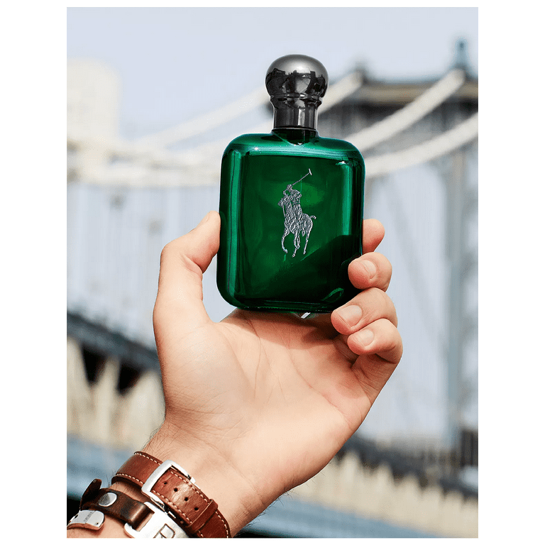 Ralph Lauren Polo Green Cologne Intense, oz Spray with Basil