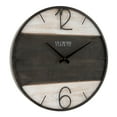 thumbnail image 5 of La Crosse Clock 16-inch Ironwood Brown Wood/Metal Quartz Analog Wall Clock, 404-4040, 5 of 5