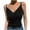 Black, variant on Women's Lace Camisole Spaghetti Strap Sleeveless V Neck Slim Fitted Ribbed Knitted Tank Tops Going out Shirts