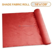 TANG Sunshades Depot 16' x 139' Shade Cloth 180 GSM HDPE Red Fabric Roll Up to 95% Blockage UV ResisRedt Mesh Net