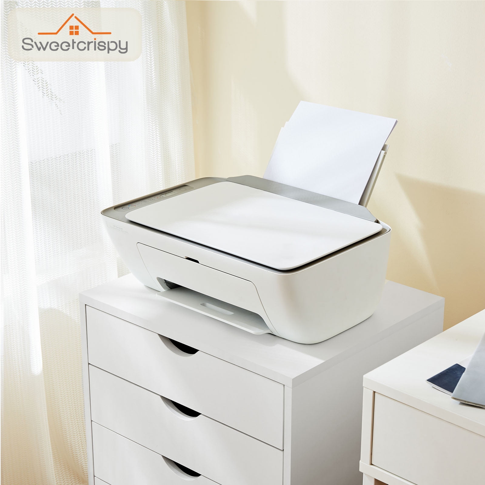 Aukfa 5-Drawer File Cabinet,Wood Dresser Cabinet for Office,White