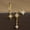 E1603-2-Gold-3pcs, variant on 3PCS Gold Color Star Earrings Set for Women Zircon Pendant Stainless Steel Hoop Earring Trend Wedding Jewelry pendientes mujer
