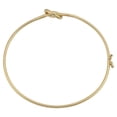 thumbnail image 3 of 14k Yellow Gold Love Knot Women's Bangle Bracelet, 7.5", 3 of 4