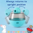thumbnail image 3 of Ferret Treat Ball Interactive Toy for Small Animal, Dry Food Dispensing Enrichment Toy for Ferrets, Hedgehog, Bunny, Guinea Pig and Rat, Pet Ferret Accessories, XL Wiggle, 3 of 8
