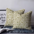 thumbnail image 2 of Yellow White Leaves 18x18 Pillow Covers Set of 2, Spring Pastoral Rustic Botanical Throw Pillow Covers Decorative Couch Cushion Case, Microfiber Square Pillowcases for Bedroom Car Living Room, 2 of 7
