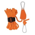 thumbnail image 5 of Colaxi Ratchet Pulley Rope Hanger Tent Wind Rope Reflective Tent Guide Rope Outdoor Guy Lines Tent Cords for Hiking Gardening Awning L and Orange, 5 of 9