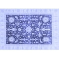 thumbnail image 1 of Ahgly Company Machine Washable Indoor Rectangle Oriental Blue Traditional Area Rugs, 2' x 5', 1 of 4