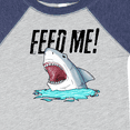 thumbnail image 4 of Inktastic Feed Me with Shark Head Boys or Girls Baby Bodysuit, 4 of 5