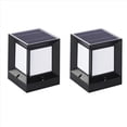 thumbnail image 3 of 2X de Columna Solar LED LáMpara de Pilar con EnergíA Solar Luz de Pared Impermeable para Exteriores para JardíN PaisajíStico de Patio 10CM, 3 of 5