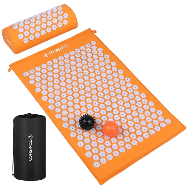 Matraña de ocio Colchoneta de acupresión y almohada de masaje con bolsa para relajación muscular Alivio del estrés