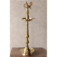 thumbnail image 4 of Indian Art Villa 34" Brass Pillar Diya - Kerala+Murga Design - Majestic Traditional Lighting, 4 of 5