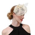 thumbnail image 3 of MSJUHEG Tea Party Hats,Feather Hair Clip,Feather Headpiece,Church Hats,Fascinators Hats,Hats Wedding Hats for Suitable Girls Headband D One Size, 3 of 3