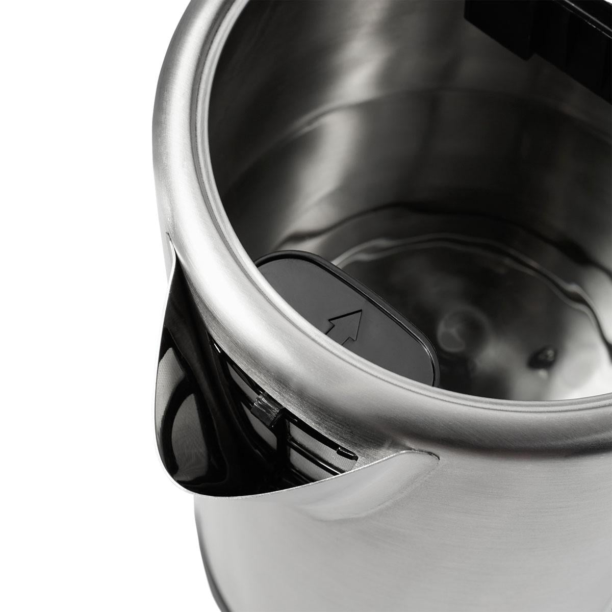 Mr. Coffee 1.7 Liter Digital Electric Kettle, Brushed Stainless Steel