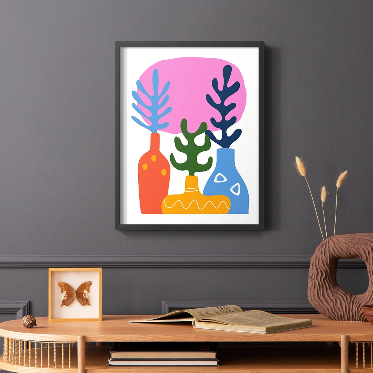 Matisse CDLIX in Black Solid Wood Framed Print No Nail Hanging