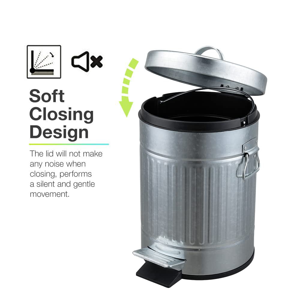 20 Gallon Trash Can Garbage Bin Stainless Steel Step On Kitchen Trash Can  Wastebasket Dump Dustbin Bathroom Waste Basket Recycle - AliExpress