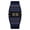 Blue Orange, variant on Unique Digital Watch for Men, Retro Punk Wristwatch | Alarm Stopwatch Day Date, Luminous 12/24 Hour Display