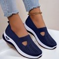 thumbnail image 2 of Women Casual Shoes Walking Sneakers Slip On Shoes Elderly Footwear Breathable Non Slip Soft Sole For Outdoor Daily Wear ,Us Size:8, 2 of 4