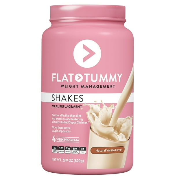 Flat Tummy Shakes, Vanilla Protein Powder Vegan, Keto, Meal