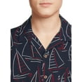 thumbnail image 4 of George Men's Printed Button Front Shirt with Short Sleeves, 4 of 5