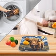 thumbnail image 4 of Ryvnso Highland Cattle Oil Pattern Dish Drying Mat for Kitchen Countertop 16x18 Small Dish Pad Drainer Rack Dish Sink Mats, 4 of 7