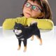 thumbnail image 4 of Estatuilla De Perro, Juguete De Modelo Animal Colorido De Regalo De Plástico Para Ni?os Para Estudio Para Sala De Estar ANGGREK Juguetes, 4 of 7