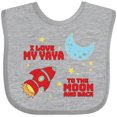 thumbnail image 3 of Inktastic I Love My Yaya to the Moon and Back Boys or Girls Baby Bib, 3 of 4