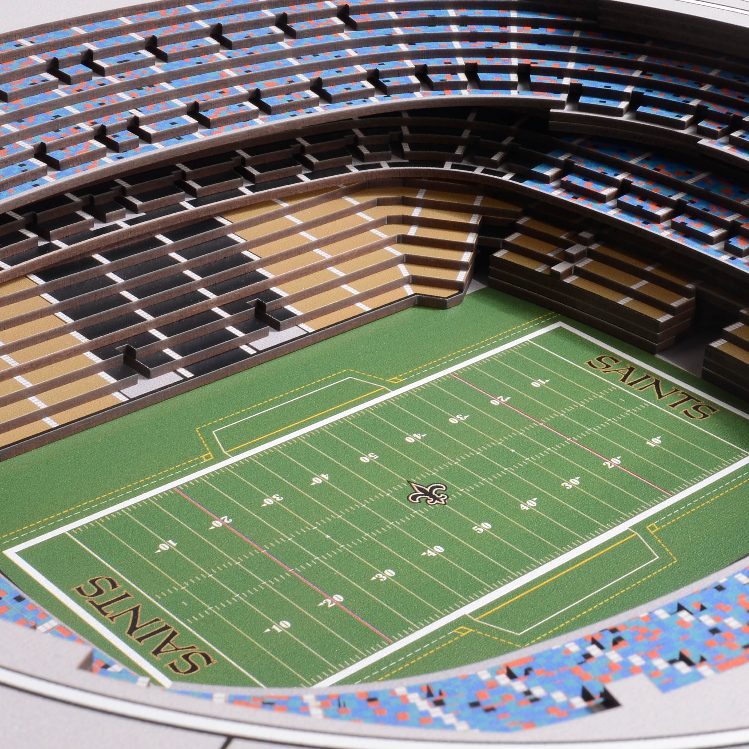 YouTheFan NFL New Orleans Saints 25-layer Stadiumview Wall Art