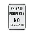 thumbnail image 1 of Uxcell 1-Pack Señal de Propiedad Privada - Prohibido el Paso, Señal de Aluminio de 12 x 8 Pulgadas para Patio/Supermercado [Blanco], 1 of 1