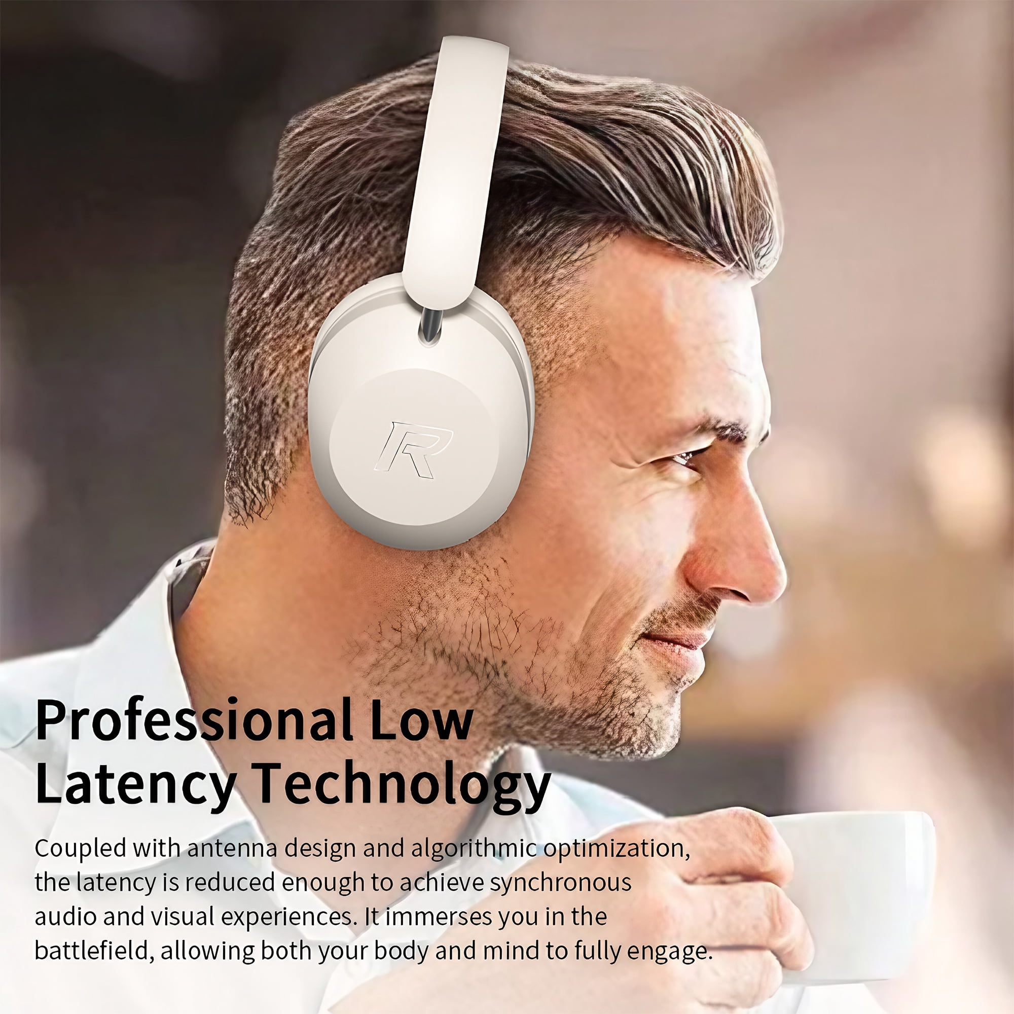 STONEGO Foldable Wireless Bluetooth Music Headphones - New In-ear High Power Wireless Headphones - Great for Sports, Mobile Phones and Music - Comfortable to Wear and Excellent Sound Quality